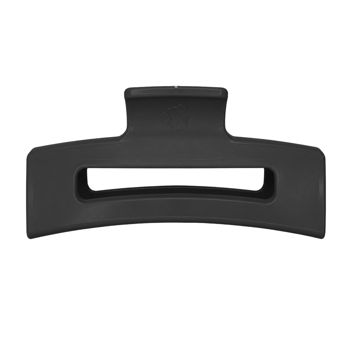 Grande pince à cheveux noire de 11 cm, plastique 100 % recyclé